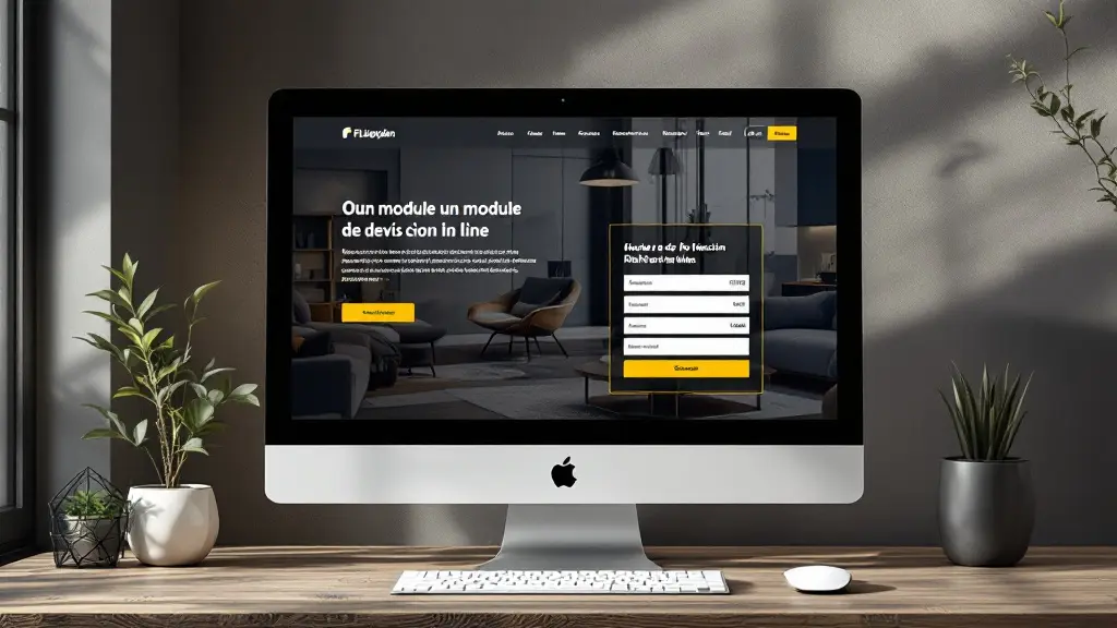 Site internet d'un plombier avec un module de devis en ligne