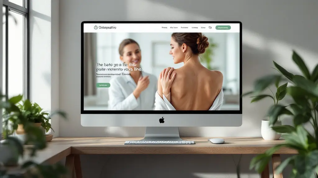 Nouveau site d'un cabinet d'ostéopathie intégrant la prise de rendez-vous en ligne